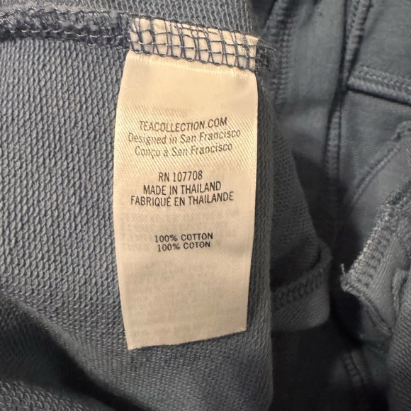 TEA Sweater Cardigan Blue with White Stripe size 6‎ Boys grandpa cardigan cotton - Picture 4 of 6